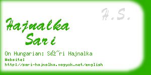 hajnalka sari business card